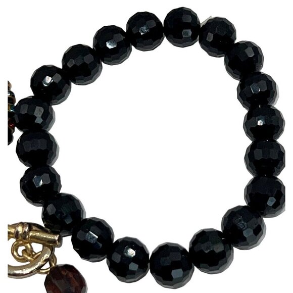 Vintage-Style Beaded Jewelry Set - Elegant Necklace & Three Bracelets - Picture 4 of 13